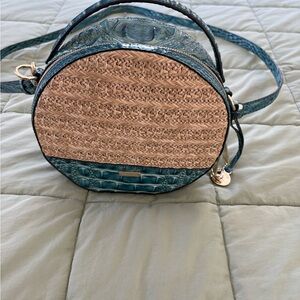Brahmin Stylish Blue and Tan Women's Bag